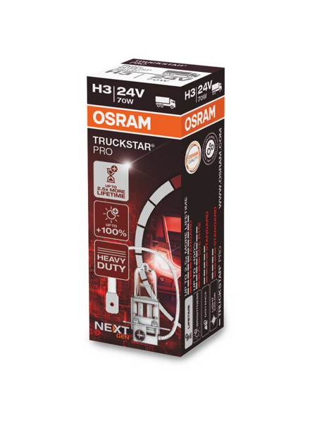 OSRAM H3 24V Truckstar Pro +100% NextGen