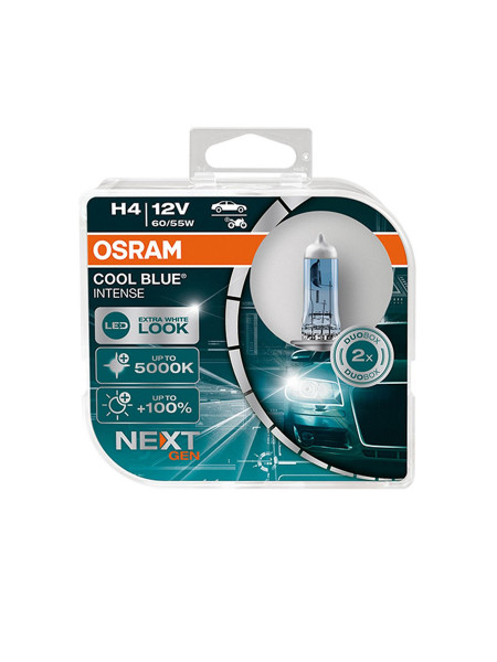 OSRAM H4 Cool Blue Intense +100% NextGen