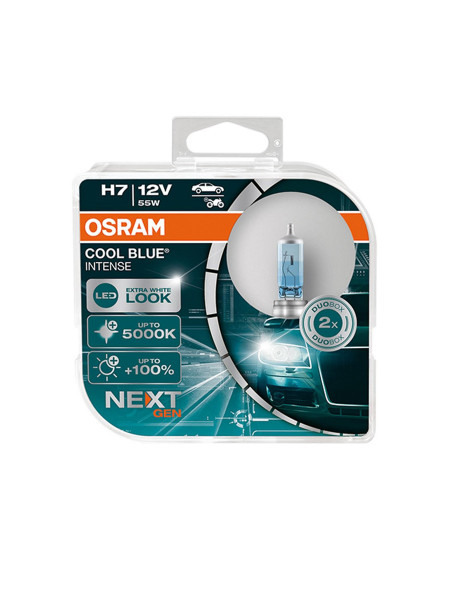 OSRAM H7 Cool Blue Intense +100% NextGen