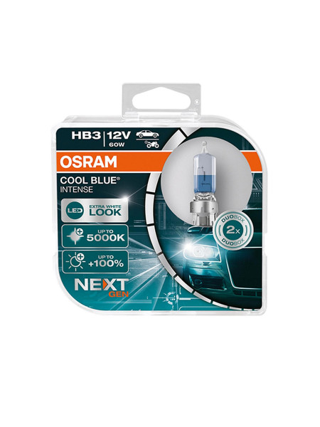 OSRAM 9005 (HB3) Cool Blue Intense +100% NextGen