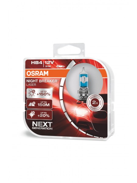OSRAM 9006 (HB4) Night Breaker Laser +150%