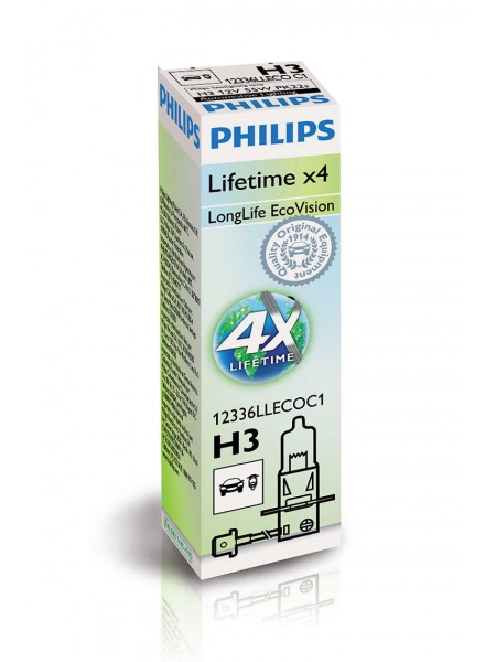 PHILIPS H3 LongLife EcoVision