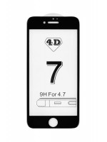 Prémiové 4D temperované sklo iPhone 6/6S čierne