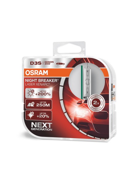 OSRAM D3S Night Breaker Laser Xenarc +200%